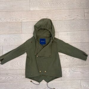 Bobo choses kids Olive Green Hooded Kids Jacket size 4/5. VINTAGE